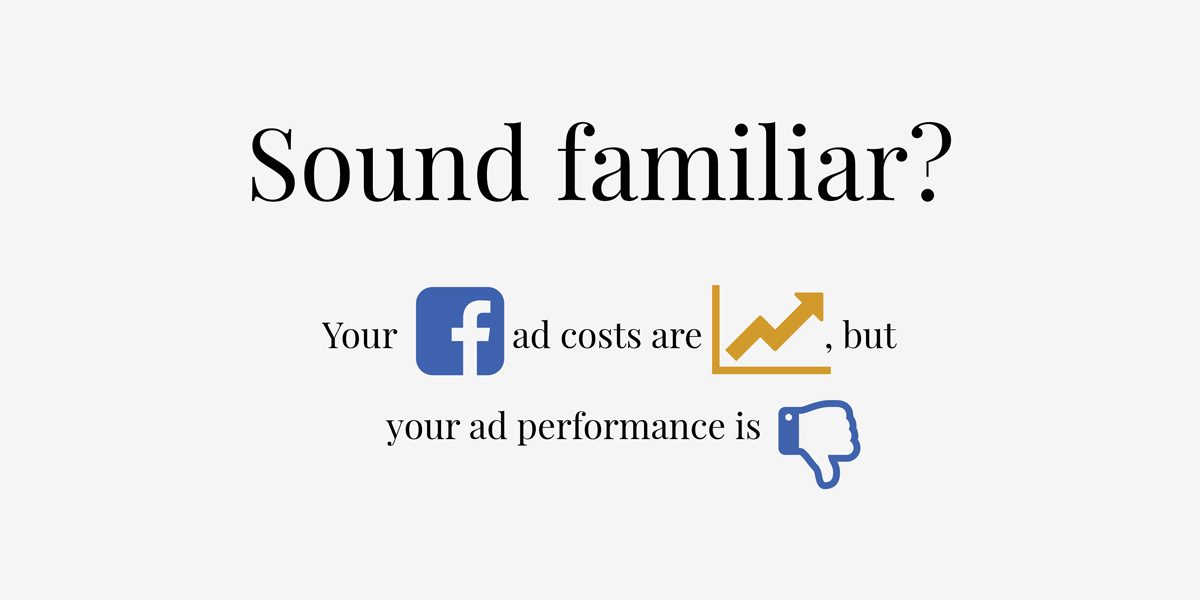 Cost of Facebook ads will double again this year.